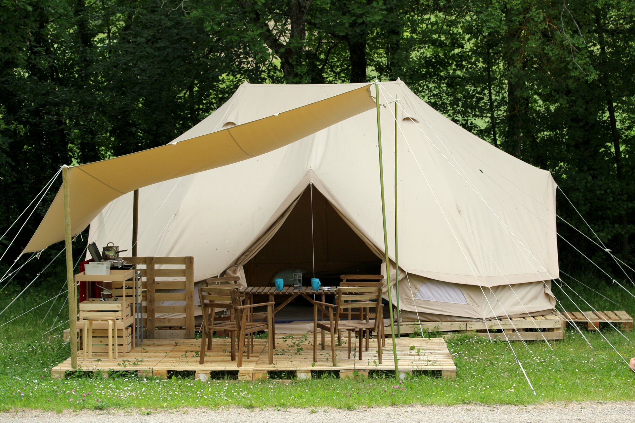 Auvent / Tarp / Shelter / Ecrans solaires - Toit de coton